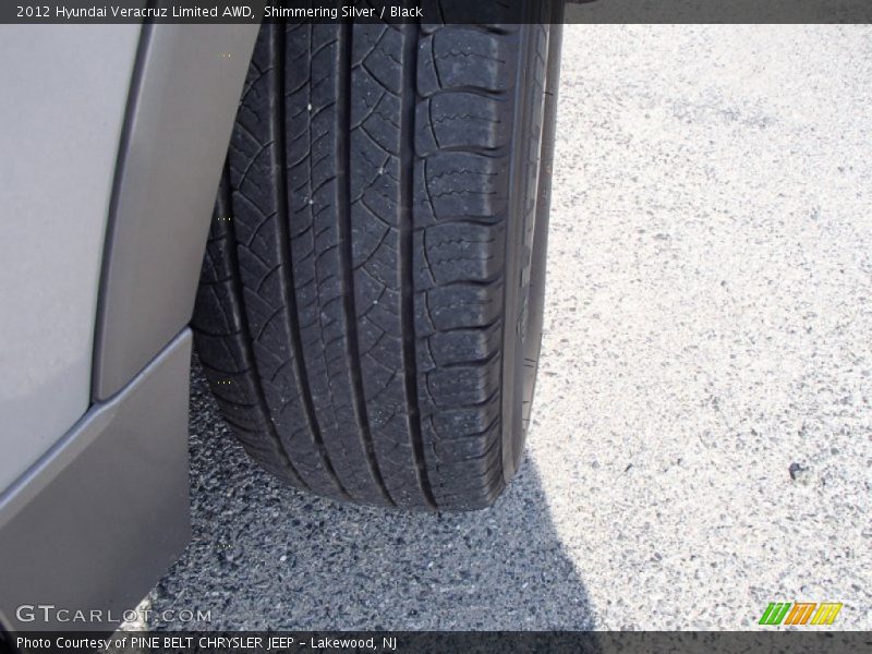 Shimmering Silver / Black 2012 Hyundai Veracruz Limited AWD