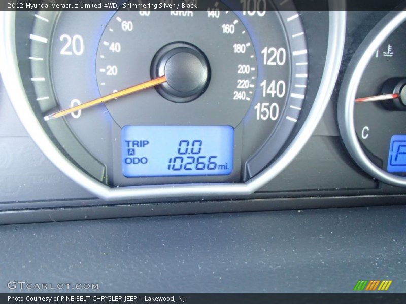 Shimmering Silver / Black 2012 Hyundai Veracruz Limited AWD
