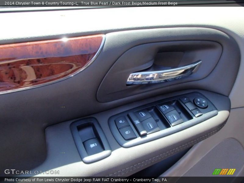 True Blue Pearl / Dark Frost Beige/Medium Frost Beige 2014 Chrysler Town & Country Touring-L