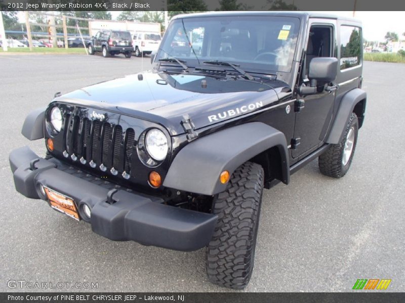 Black / Black 2012 Jeep Wrangler Rubicon 4X4