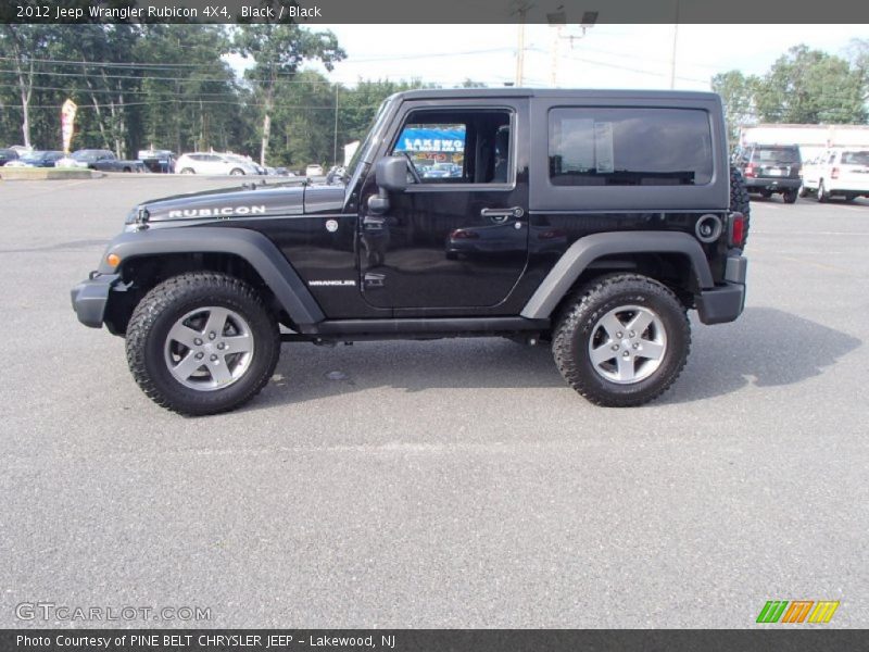 Black / Black 2012 Jeep Wrangler Rubicon 4X4