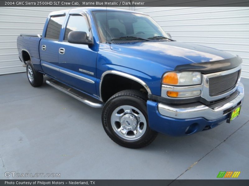Marine Blue Metallic / Dark Pewter 2004 GMC Sierra 2500HD SLT Crew Cab