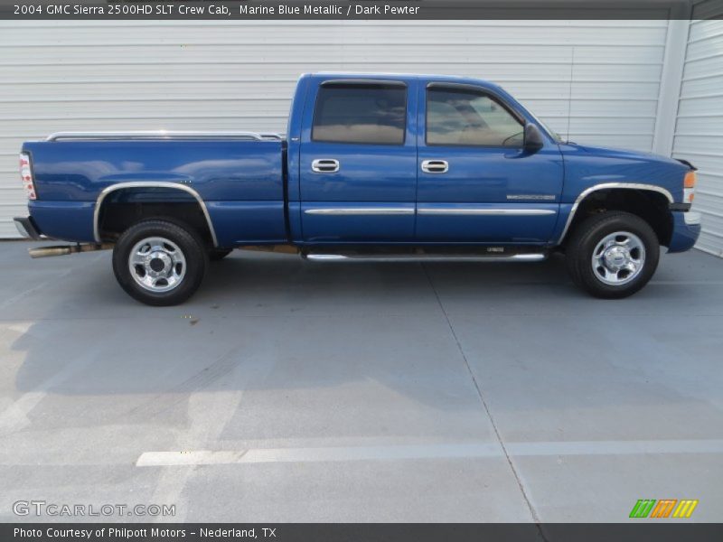 Marine Blue Metallic / Dark Pewter 2004 GMC Sierra 2500HD SLT Crew Cab