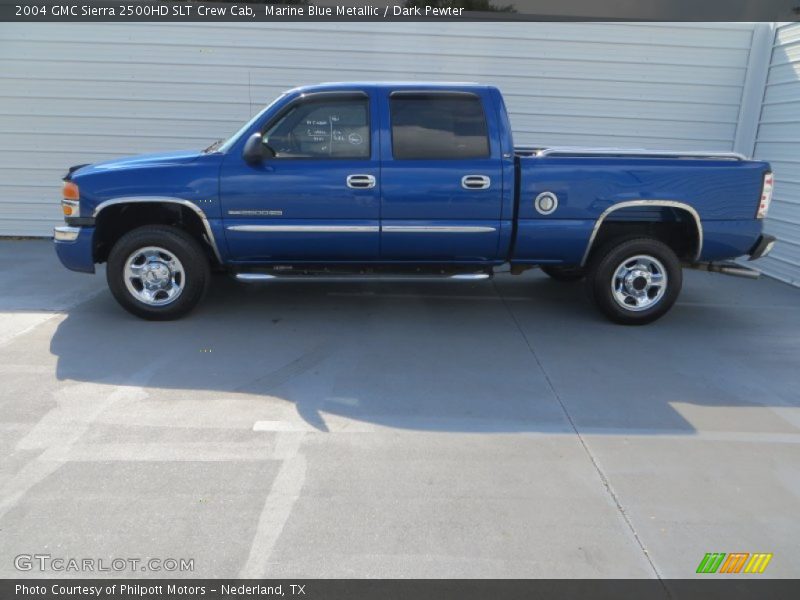 Marine Blue Metallic / Dark Pewter 2004 GMC Sierra 2500HD SLT Crew Cab