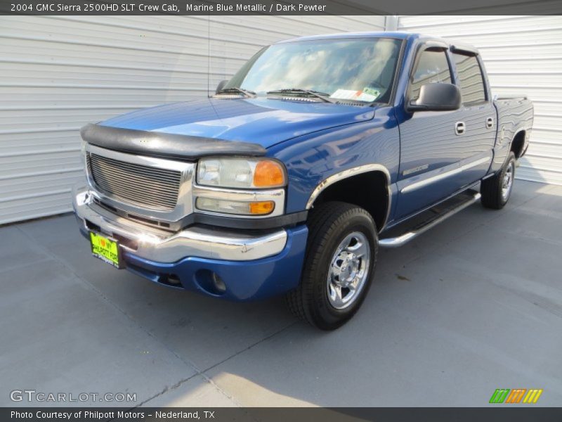 Marine Blue Metallic / Dark Pewter 2004 GMC Sierra 2500HD SLT Crew Cab