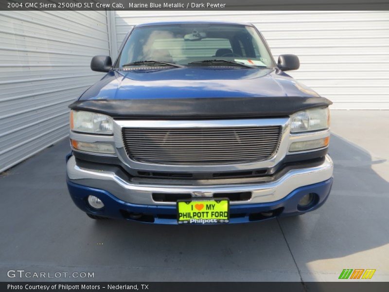 Marine Blue Metallic / Dark Pewter 2004 GMC Sierra 2500HD SLT Crew Cab