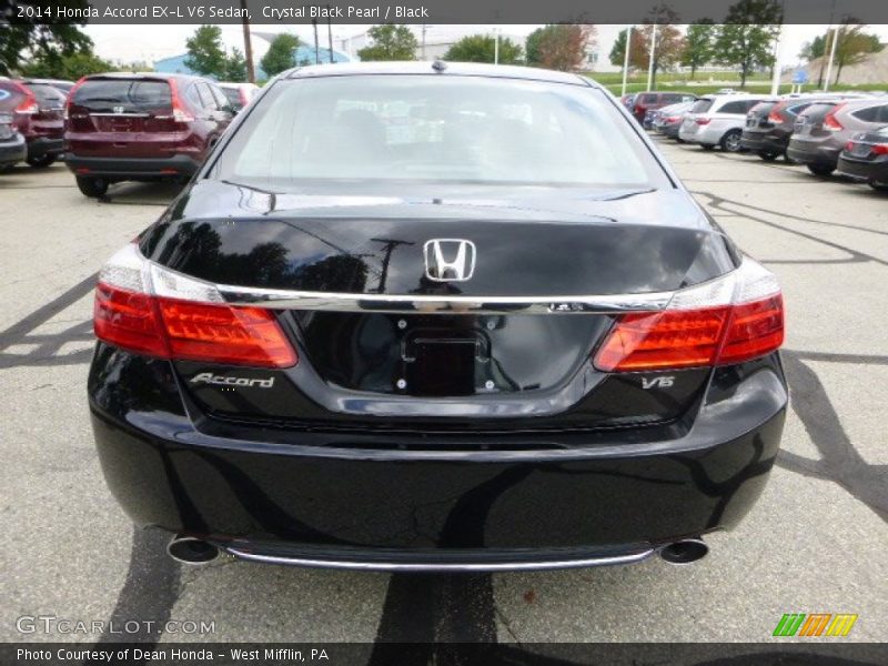 Crystal Black Pearl / Black 2014 Honda Accord EX-L V6 Sedan