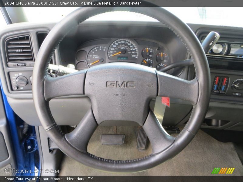 Marine Blue Metallic / Dark Pewter 2004 GMC Sierra 2500HD SLT Crew Cab