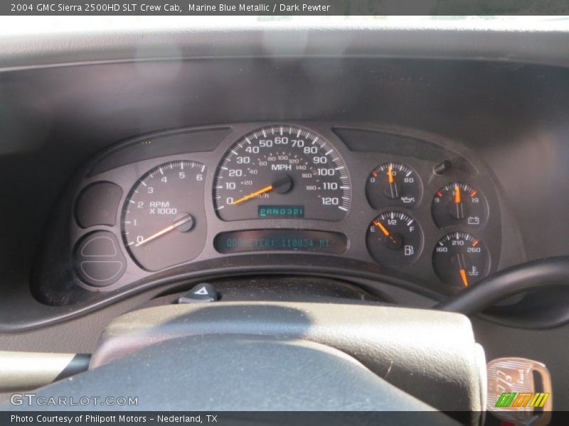 Marine Blue Metallic / Dark Pewter 2004 GMC Sierra 2500HD SLT Crew Cab