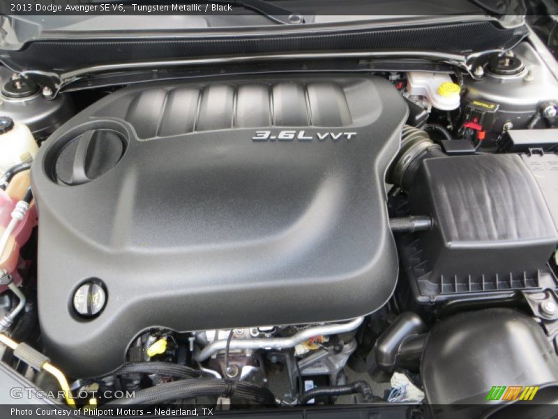 Tungsten Metallic / Black 2013 Dodge Avenger SE V6