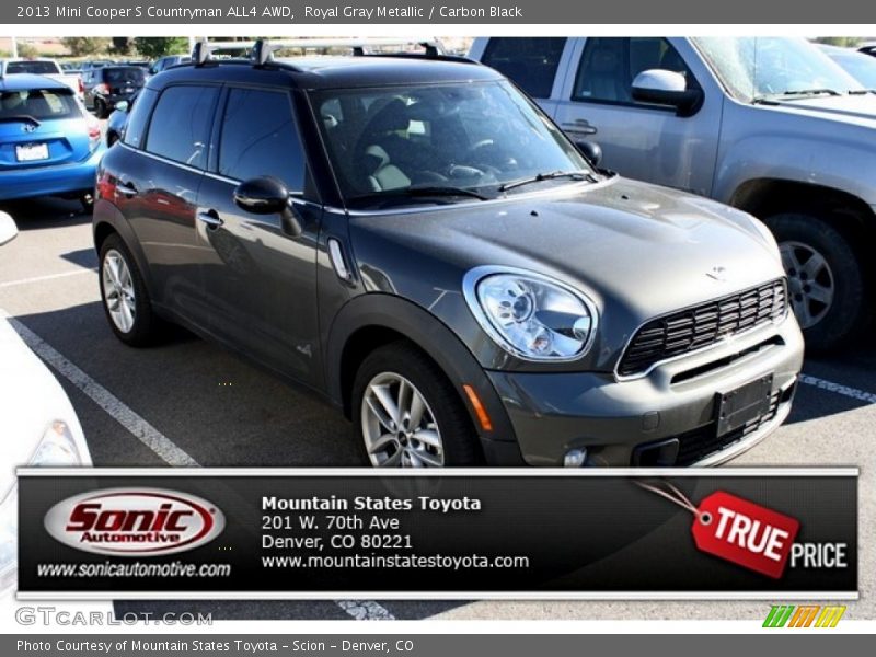 Royal Gray Metallic / Carbon Black 2013 Mini Cooper S Countryman ALL4 AWD