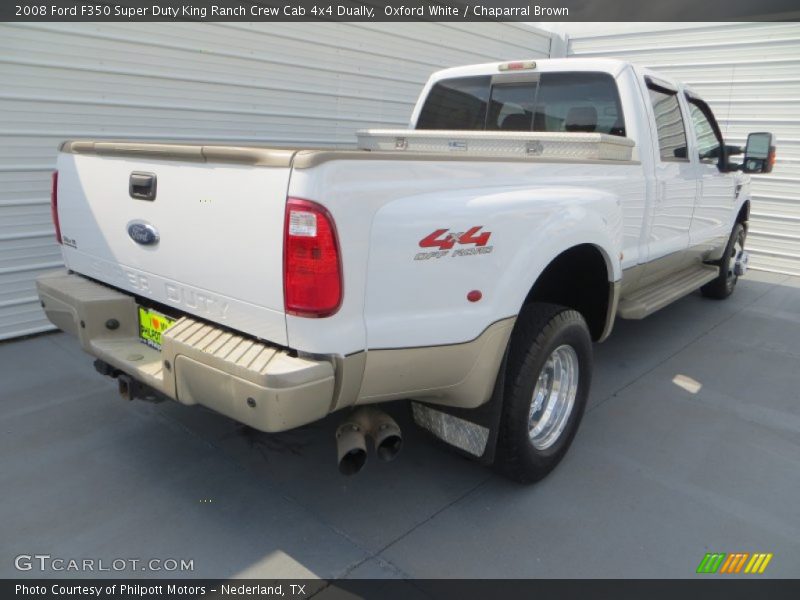 Oxford White / Chaparral Brown 2008 Ford F350 Super Duty King Ranch Crew Cab 4x4 Dually