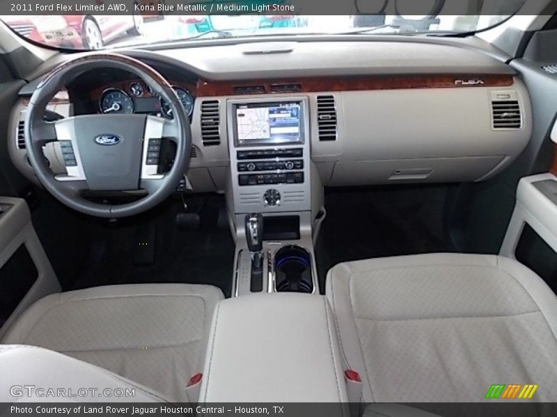 Kona Blue Metallic / Medium Light Stone 2011 Ford Flex Limited AWD