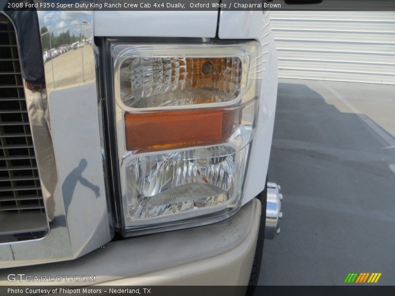 Oxford White / Chaparral Brown 2008 Ford F350 Super Duty King Ranch Crew Cab 4x4 Dually