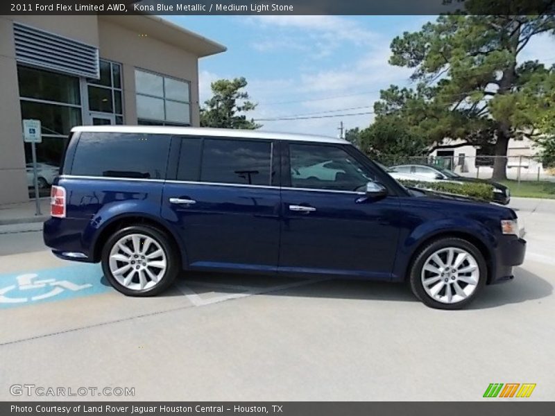 Kona Blue Metallic / Medium Light Stone 2011 Ford Flex Limited AWD