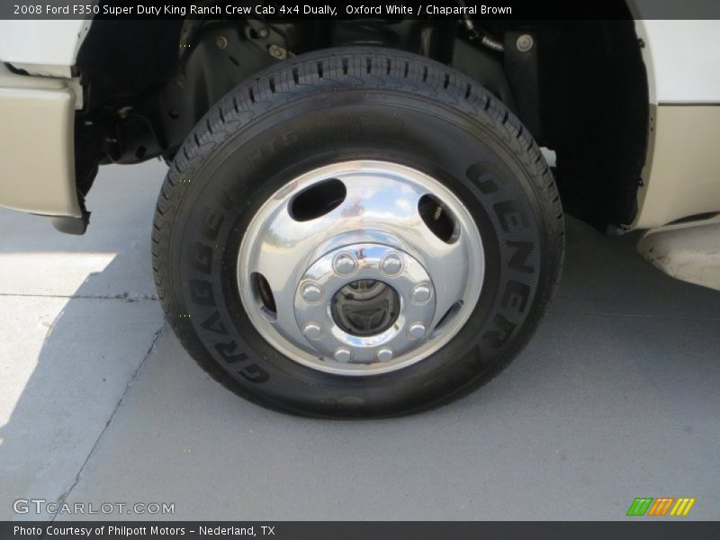 Oxford White / Chaparral Brown 2008 Ford F350 Super Duty King Ranch Crew Cab 4x4 Dually