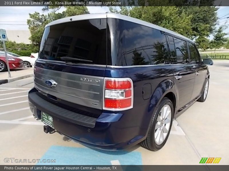 Kona Blue Metallic / Medium Light Stone 2011 Ford Flex Limited AWD