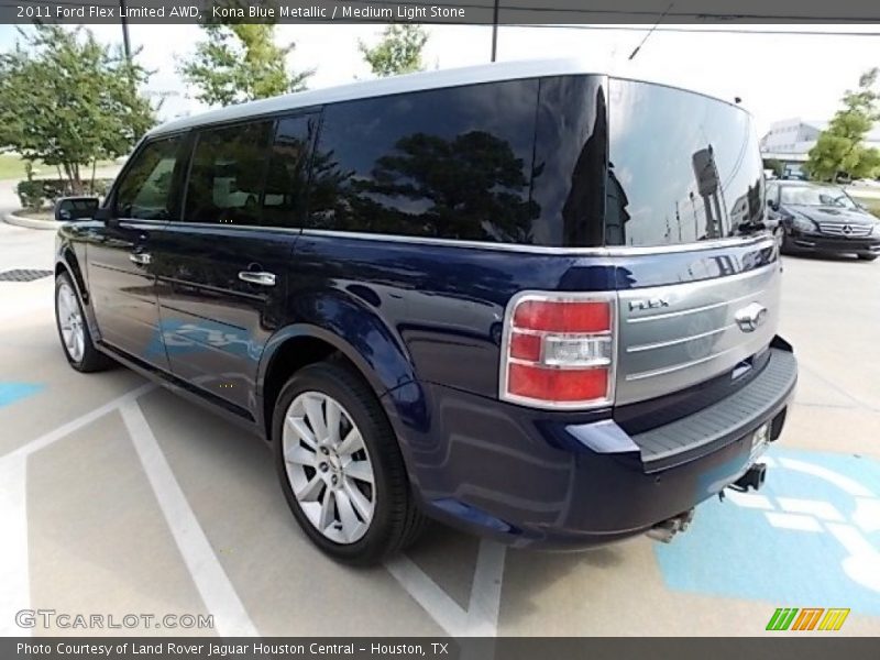 Kona Blue Metallic / Medium Light Stone 2011 Ford Flex Limited AWD
