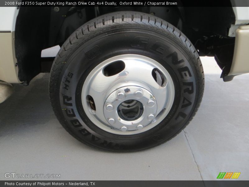 Oxford White / Chaparral Brown 2008 Ford F350 Super Duty King Ranch Crew Cab 4x4 Dually