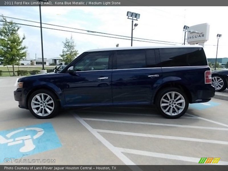 Kona Blue Metallic / Medium Light Stone 2011 Ford Flex Limited AWD