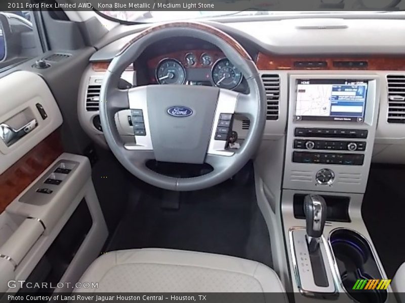 Kona Blue Metallic / Medium Light Stone 2011 Ford Flex Limited AWD