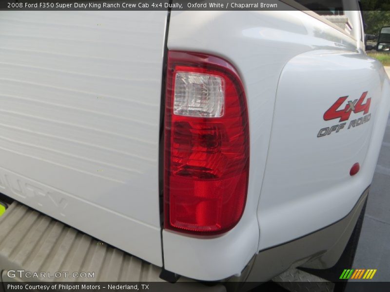 Oxford White / Chaparral Brown 2008 Ford F350 Super Duty King Ranch Crew Cab 4x4 Dually
