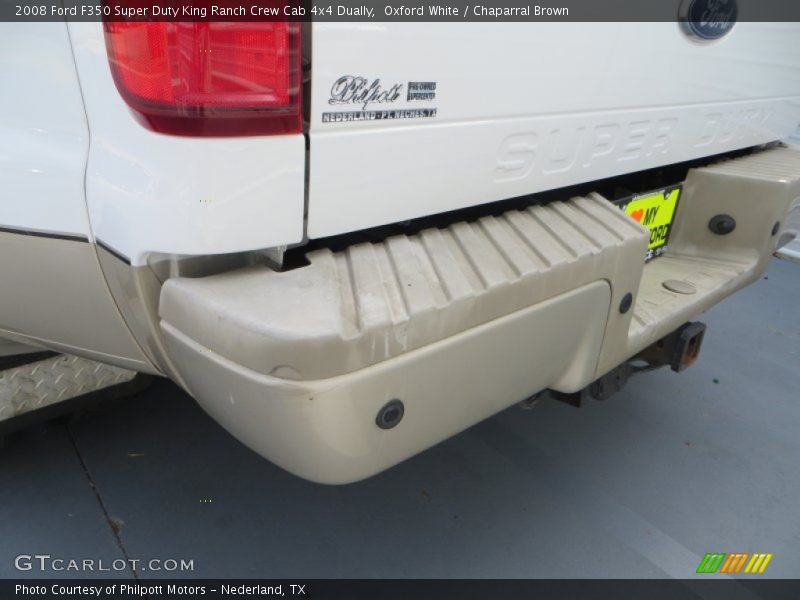 Oxford White / Chaparral Brown 2008 Ford F350 Super Duty King Ranch Crew Cab 4x4 Dually