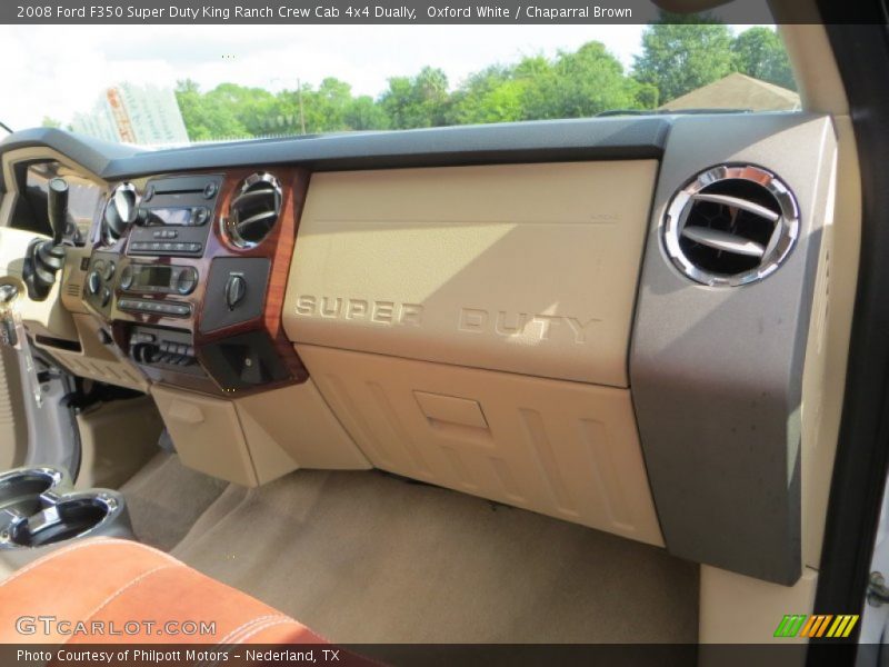 Oxford White / Chaparral Brown 2008 Ford F350 Super Duty King Ranch Crew Cab 4x4 Dually