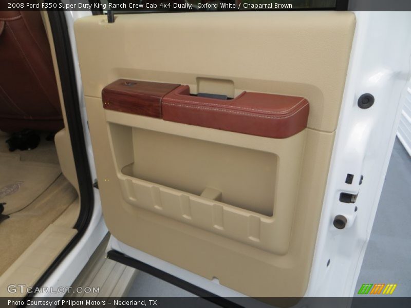 Oxford White / Chaparral Brown 2008 Ford F350 Super Duty King Ranch Crew Cab 4x4 Dually