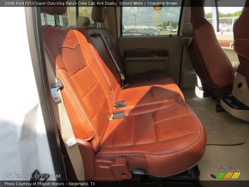 Oxford White / Chaparral Brown 2008 Ford F350 Super Duty King Ranch Crew Cab 4x4 Dually