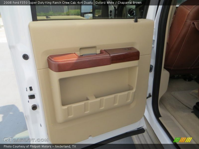 Oxford White / Chaparral Brown 2008 Ford F350 Super Duty King Ranch Crew Cab 4x4 Dually
