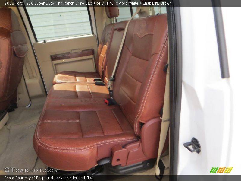 Oxford White / Chaparral Brown 2008 Ford F350 Super Duty King Ranch Crew Cab 4x4 Dually
