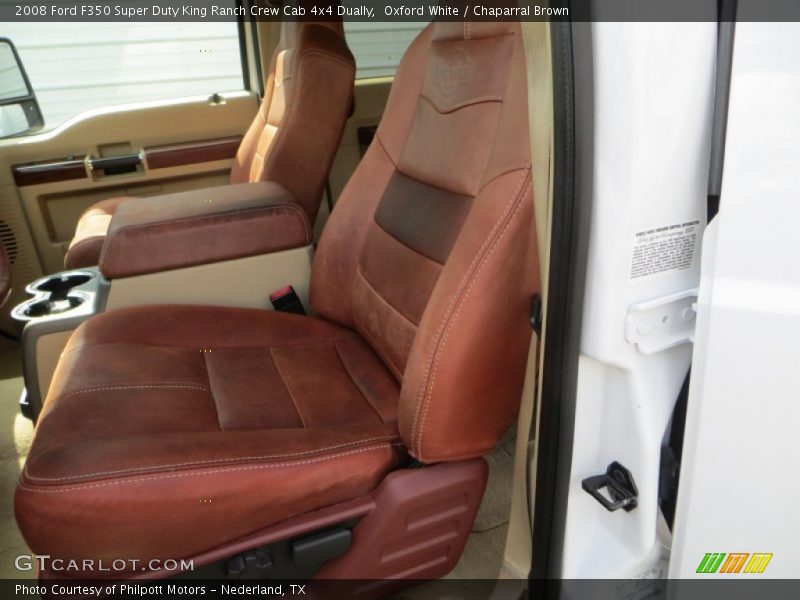 Oxford White / Chaparral Brown 2008 Ford F350 Super Duty King Ranch Crew Cab 4x4 Dually