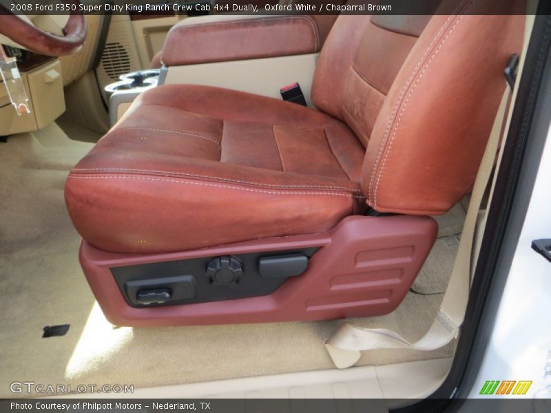 Oxford White / Chaparral Brown 2008 Ford F350 Super Duty King Ranch Crew Cab 4x4 Dually