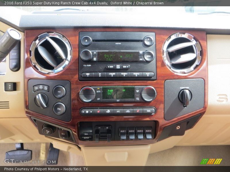 Oxford White / Chaparral Brown 2008 Ford F350 Super Duty King Ranch Crew Cab 4x4 Dually