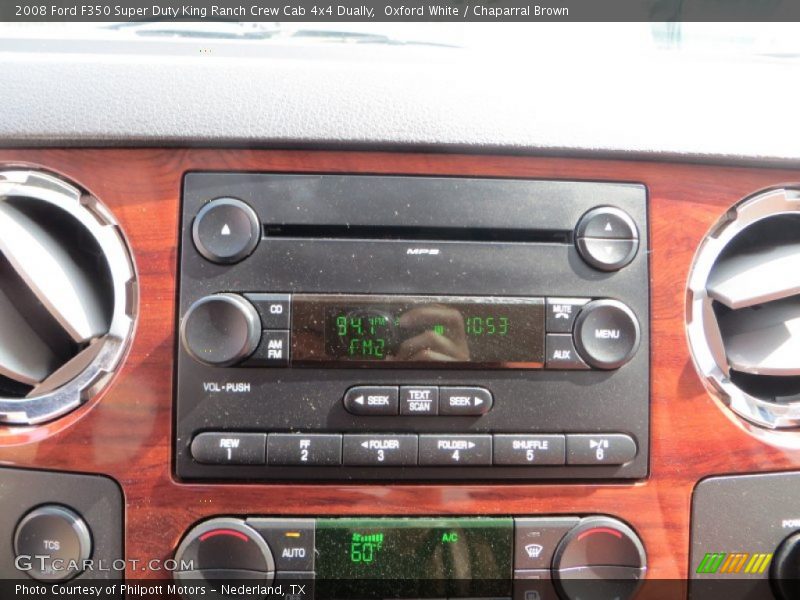 Oxford White / Chaparral Brown 2008 Ford F350 Super Duty King Ranch Crew Cab 4x4 Dually