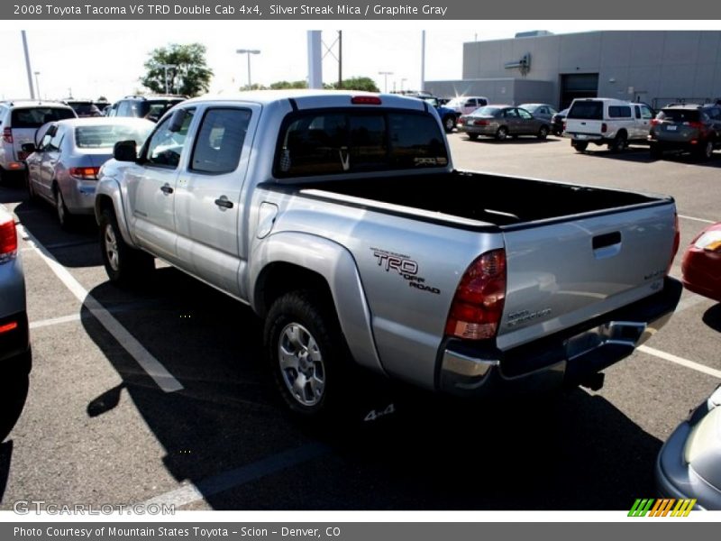 Silver Streak Mica / Graphite Gray 2008 Toyota Tacoma V6 TRD Double Cab 4x4