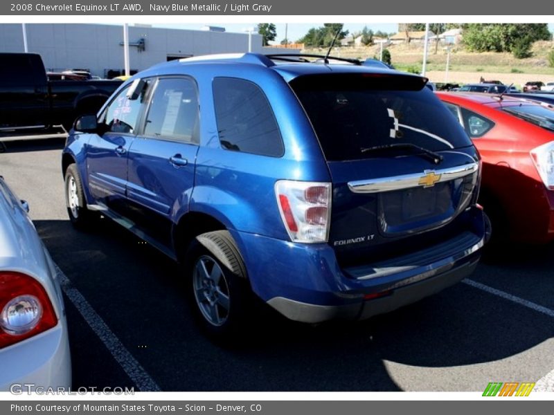 Navy Blue Metallic / Light Gray 2008 Chevrolet Equinox LT AWD