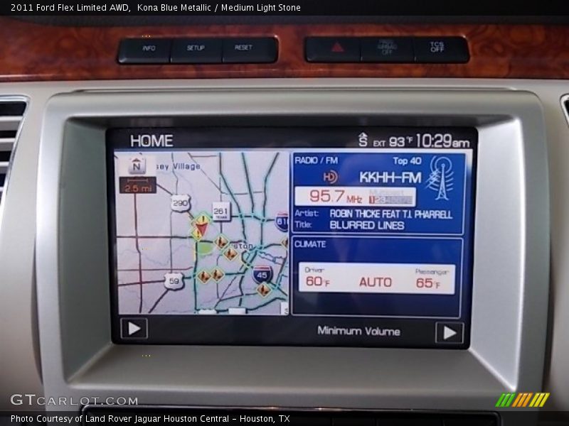 Kona Blue Metallic / Medium Light Stone 2011 Ford Flex Limited AWD