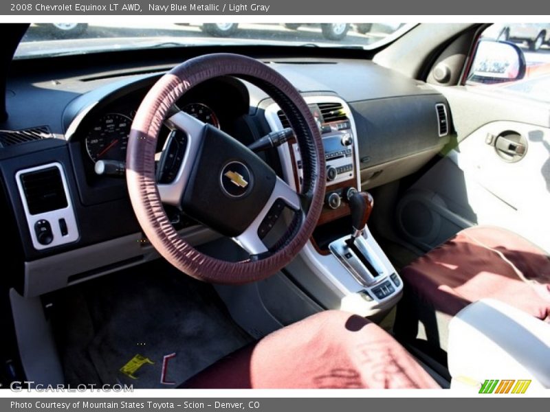 Navy Blue Metallic / Light Gray 2008 Chevrolet Equinox LT AWD