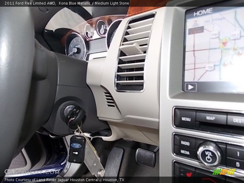Kona Blue Metallic / Medium Light Stone 2011 Ford Flex Limited AWD