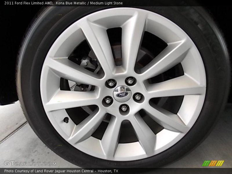 Kona Blue Metallic / Medium Light Stone 2011 Ford Flex Limited AWD