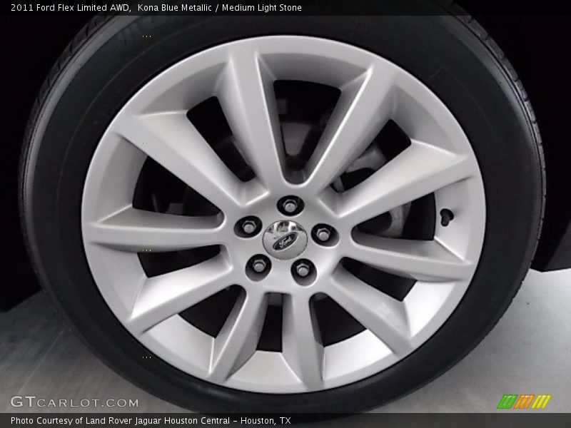 Kona Blue Metallic / Medium Light Stone 2011 Ford Flex Limited AWD