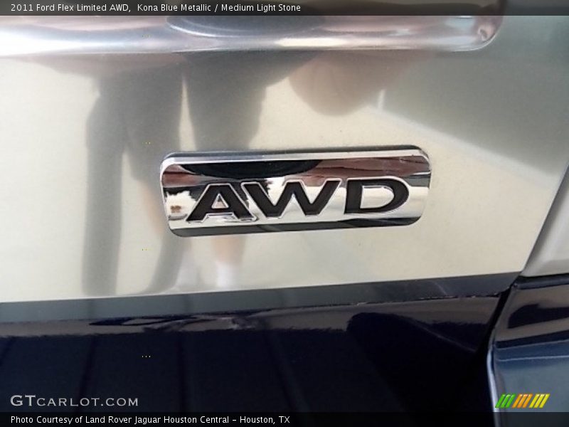Kona Blue Metallic / Medium Light Stone 2011 Ford Flex Limited AWD