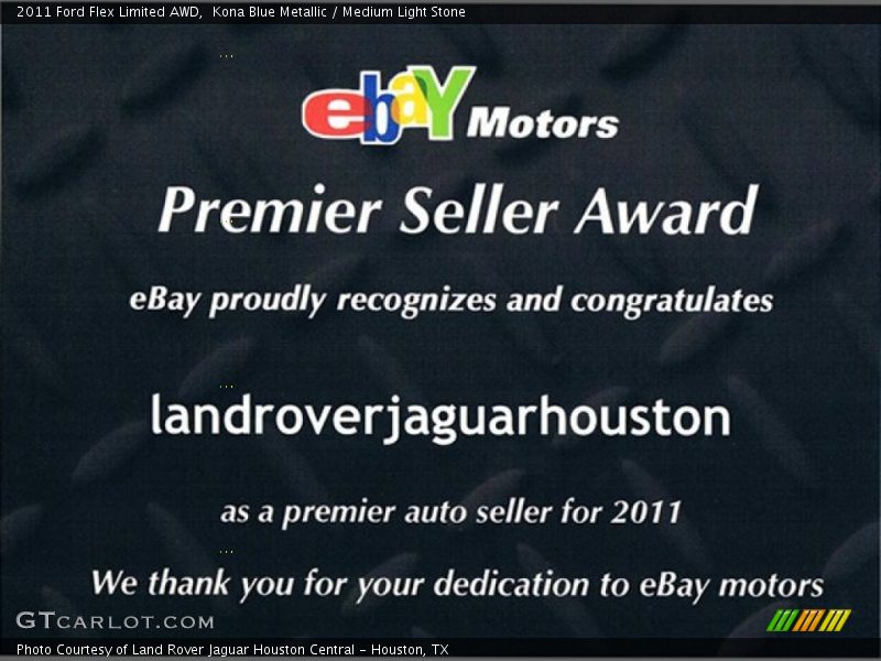 Kona Blue Metallic / Medium Light Stone 2011 Ford Flex Limited AWD