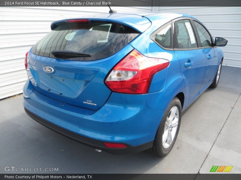 Blue Candy / Charcoal Black 2014 Ford Focus SE Hatchback