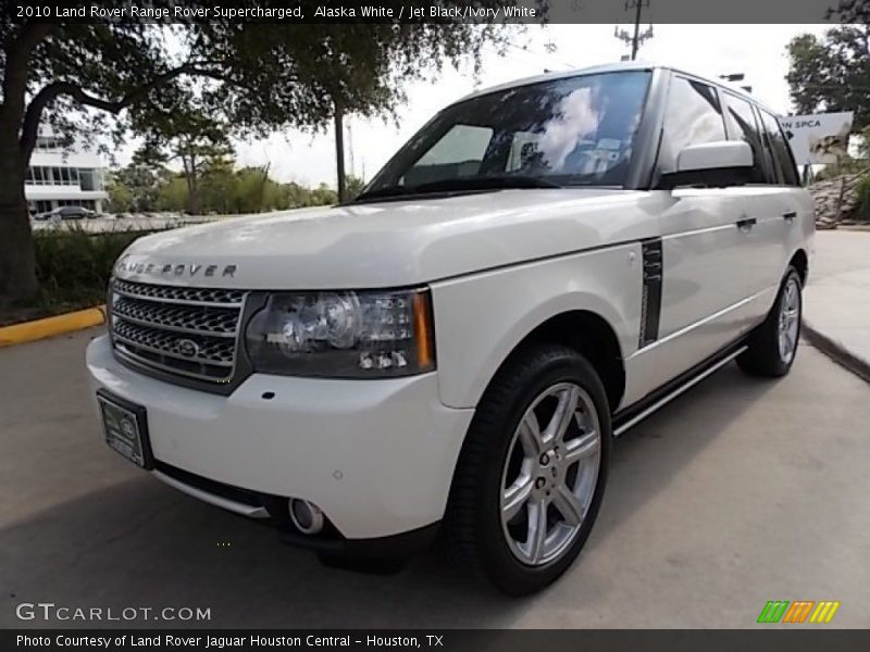 Alaska White / Jet Black/Ivory White 2010 Land Rover Range Rover Supercharged