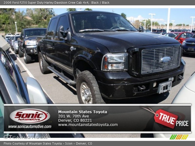 Black / Black 2006 Ford F250 Super Duty Harley Davidson Crew Cab 4x4