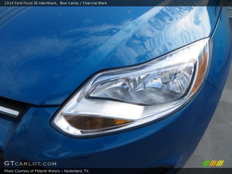 Blue Candy / Charcoal Black 2014 Ford Focus SE Hatchback