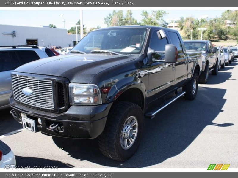 Black / Black 2006 Ford F250 Super Duty Harley Davidson Crew Cab 4x4
